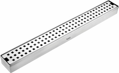 RUHE Floor Stainless Steel Push Down Strainer(4 cm Set of 1)