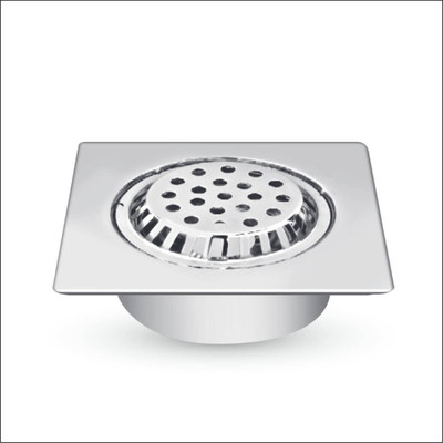 Sanjay Chilly Floor Stainless Steel Push Down Strainer(12.7 cm Set of 1)