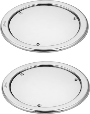 Lipka Floor Stainless Steel Push Down Strainer(12.7 cm Set of 2)