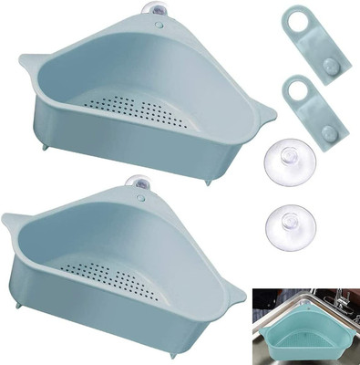 Amulakh Kitchen Sink Plastic Push Down Strainer(20 cm Set of 2)