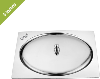 Lipka Floor Stainless Steel Push Down Strainer(12.7 cm Set of 1)