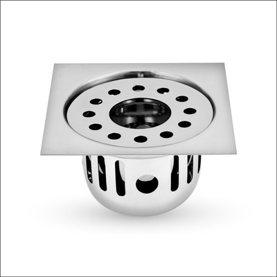 Sanjay Chilly Floor Stainless Steel Push Down Strainer(10.4 cm Set of 1)