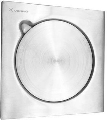 Viking Floor Stainless Steel Push Down Strainer(15 cm Set of 1)