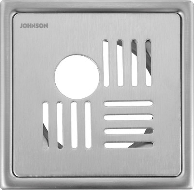 JOHNSON Floor Stainless Steel Push Down Strainer(12.5 cm Set of 1)