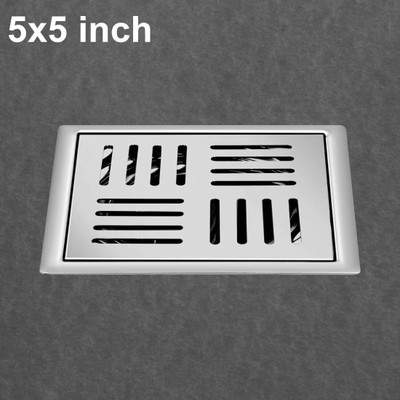 Sanjay Chilly Floor Stainless Steel Push Down Strainer(12.7 cm Set of 1)