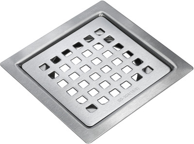 Ytc Floor Stainless Steel Push Down Strainer(12.7 cm Set of 1)