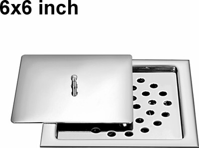 Sanjay Chilly Floor Stainless Steel Push Down Strainer(15.3 cm Set of 1)