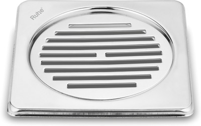 RUHE Floor Stainless Steel Push Down Strainer(11 cm Set of 1)