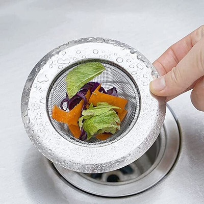 MICASHU Kitchen Sink Stainless Steel Push Down Strainer(11 cm Set of 1)