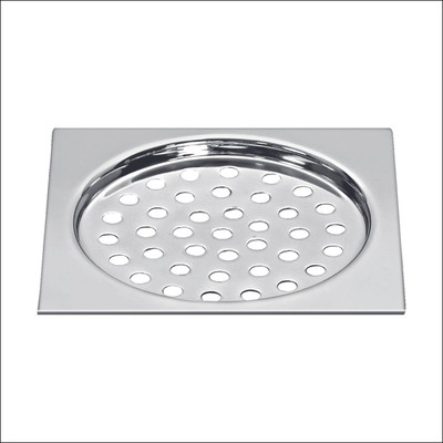 Sanjay Chilly Floor Stainless Steel Push Down Strainer(12.7 cm Set of 1)