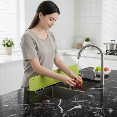 CARTSPACE Kitchen Sink, Basin, Bathroom Sink, Bathtub Plastic Push Down Strainer(48 cm Set of 1)