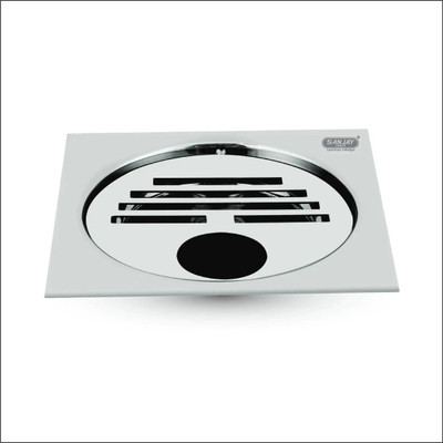 Sanjay Chilly Floor Stainless Steel Push Down Strainer(12.7 cm Set of 1)
