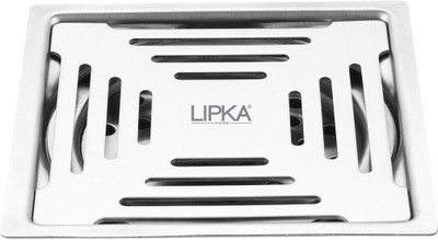 Lipka Floor Stainless Steel Push Down Strainer(15 cm Set of 1)