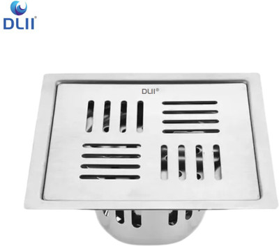 DLII Floor Stainless Steel Push Down Strainer(12.7 cm Set of 1)