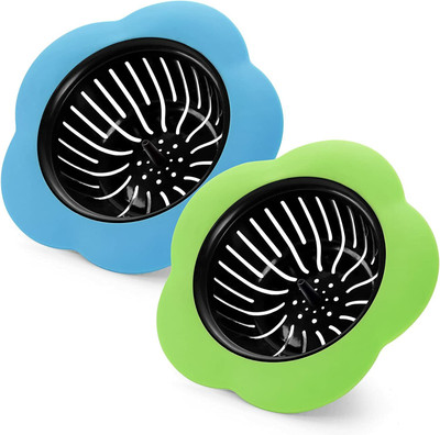 Besillia Kitchen Sink Plastic Push Down Strainer(8 cm Set of 2)