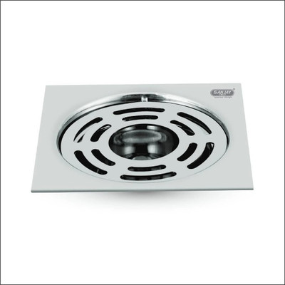 Sanjay Chilly Floor Stainless Steel Push Down Strainer(10.1 cm Set of 1)
