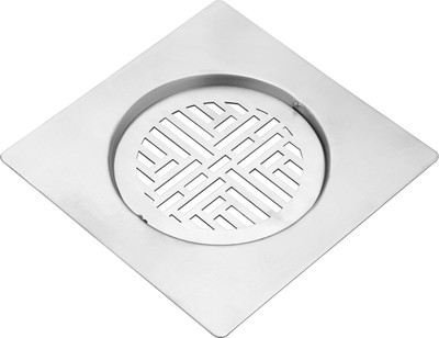Morzze Floor Stainless Steel Push Down Strainer(9 cm Set of 1)