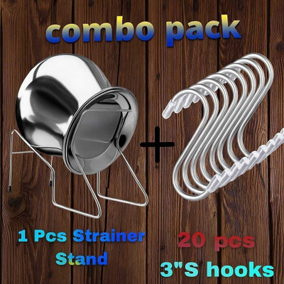 Kitchen Shine Kitchen Sink, Basin, Floor Stainless Steel Pop-Up Strainer(20 cm Set of 1)