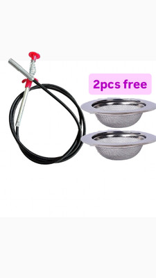 Dewdrops Kitchen Sink Stainless Steel Push Down Strainer(6.5 cm Set of 3)