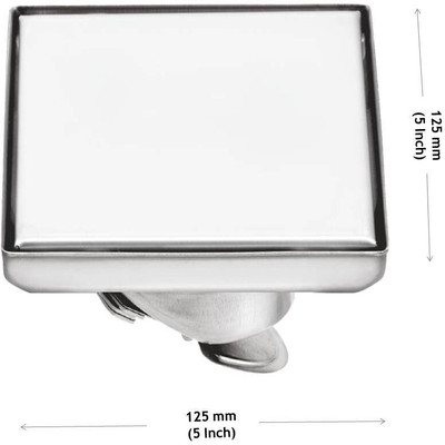 KAMAL Floor Stainless Steel Push Down Strainer(11 cm Set of 1)