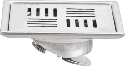 KAMAL Floor Stainless Steel Push Down Strainer(13 cm Set of 1)