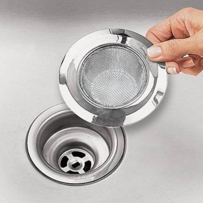 VIXONS Kitchen Sink Stainless Steel Pop-Up Strainer(10 cm Set of 2)