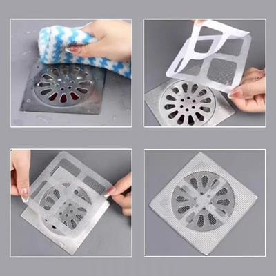 senelophile Basin Plastic Push Down Strainer(11 cm Set of 10)