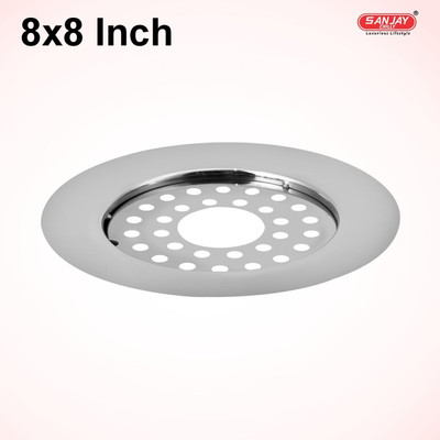 Sanjay Chilly Floor Stainless Steel Push Down Strainer(20.5 cm Set of 1)