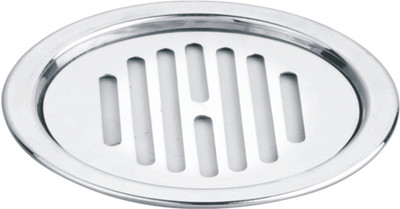 Goeka Floor Stainless Steel Push Down Strainer(13 cm Set of 1)
