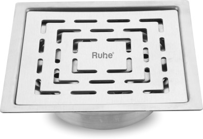 RUHE Floor Stainless Steel Push Down Strainer(12.7 cm Set of 1)