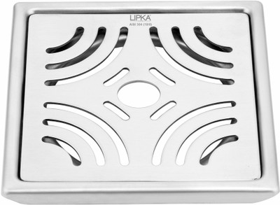 Lipka Floor Stainless Steel Push Down Strainer(15 cm Set of 1)