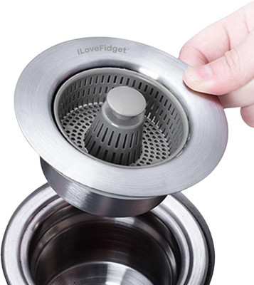 SHARUJA Basin Plastic Pop-Up Strainer(10 cm Set of 1)