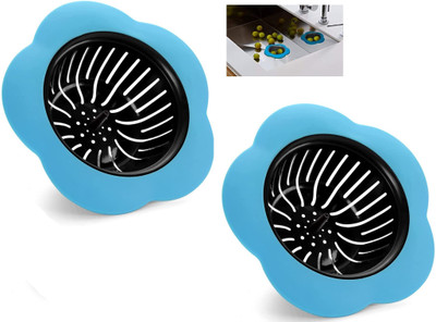 HARVA Kitchen Sink, Basin Plastic Push Down Strainer(7.5 cm Set of 2)