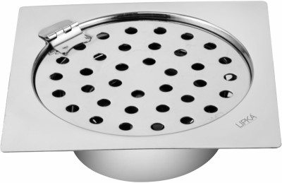 Lipka Floor Stainless Steel Push Down Strainer(15.24 cm Set of 1)