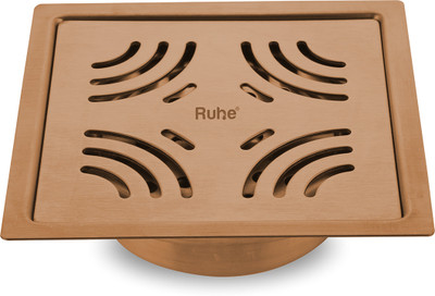 RUHE Floor Stainless Steel Push Down Strainer(8.5 cm Set of 1)