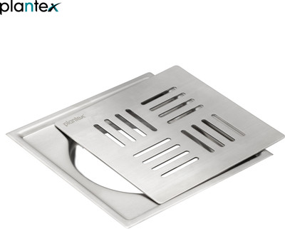 Plantex Floor Stainless Steel Push Down Strainer(15.5 cm Set of 1)