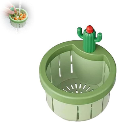 Lozenge Basin Plastic Push Down Strainer(10 cm Set of 1)