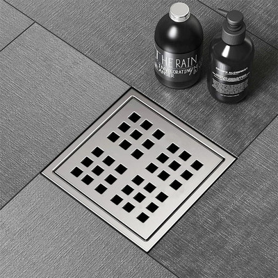 Fossa Floor Stainless Steel Push Down Strainer(12.7 cm Set of 1)