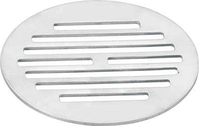 Cliquin Floor Stainless Steel Push Down Strainer(10.16 cm Set of 1)