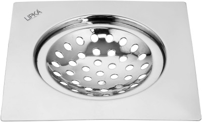 Lipka Floor Stainless Steel Push Down Strainer(15 cm Set of 2)