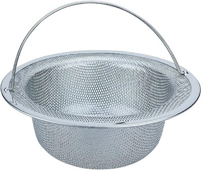 KitchenFest Basin Stainless Steel Push Down Strainer(11 cm Set of 1)