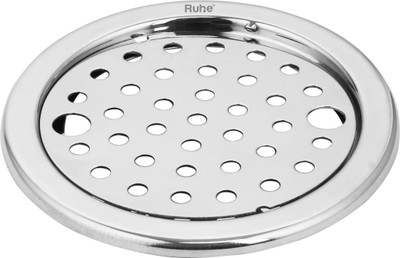 RUHE Floor Stainless Steel Push Down Strainer(12.7 cm Set of 1)