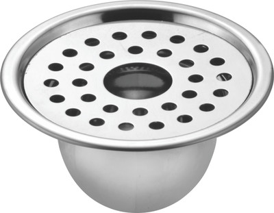 Sparsh Pearl Floor Stainless Steel Pop-Up Strainer(13 cm Set of 1)