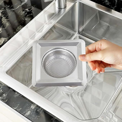 Vadhavan Kitchen Sink Stainless Steel Push Down Strainer(11 cm Set of 1)