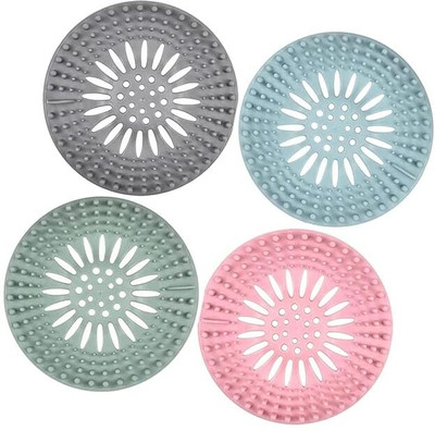 KESHUENTERPRISE Kitchen Sink Plastic Push Down Strainer(13 cm Set of 4)
