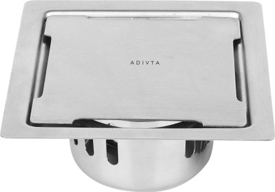 Adivta Floor, Bathtub, Bathroom Sink Stainless Steel Push Down Strainer(12.5 cm Set of 1)