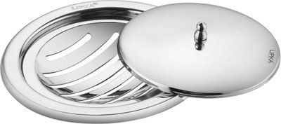 Lipka Floor Stainless Steel Push Down Strainer(12.7 cm Set of 1)
