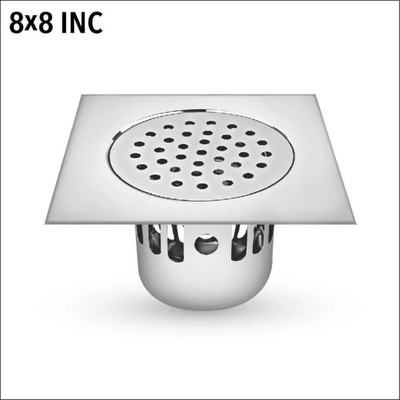 Sanjay Chilly Floor Stainless Steel Push Down Strainer(20.5 cm Set of 1)
