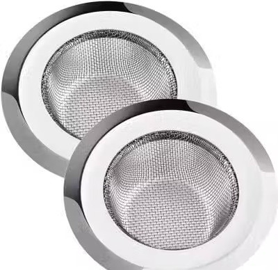 TREANDCARD Kitchen Sink Stainless Steel Push Down Strainer(3 cm Set of 2)