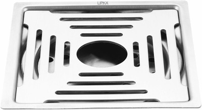 Lipka Floor Stainless Steel Push Down Strainer(12.7 cm Set of 1)